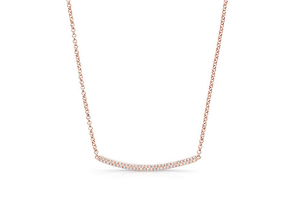 Rose Gold Plated CZ Studded Pendant